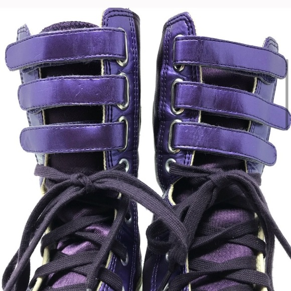 Chuck Taylor Converse High Tops Purple Size 5 - Picture 3 of 7
